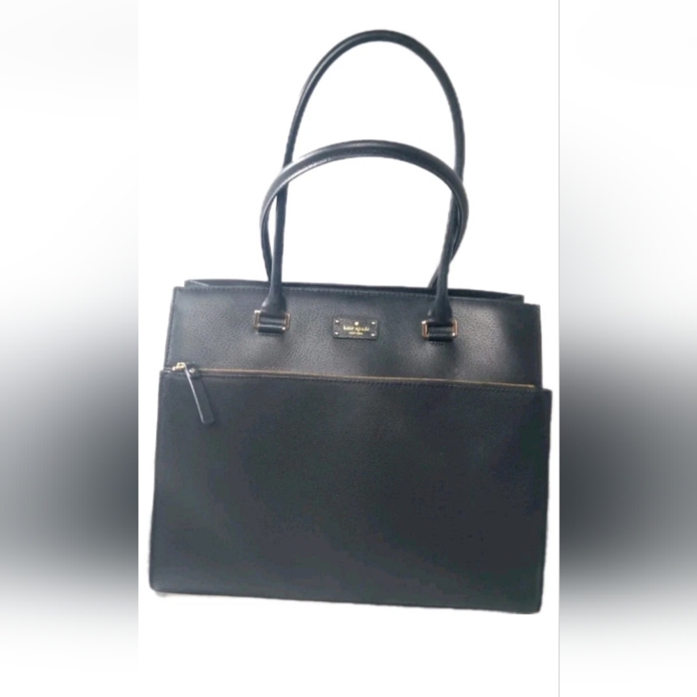 Kate Spade Grove Street Maeve Black Leather Tote Handbag Retail $429